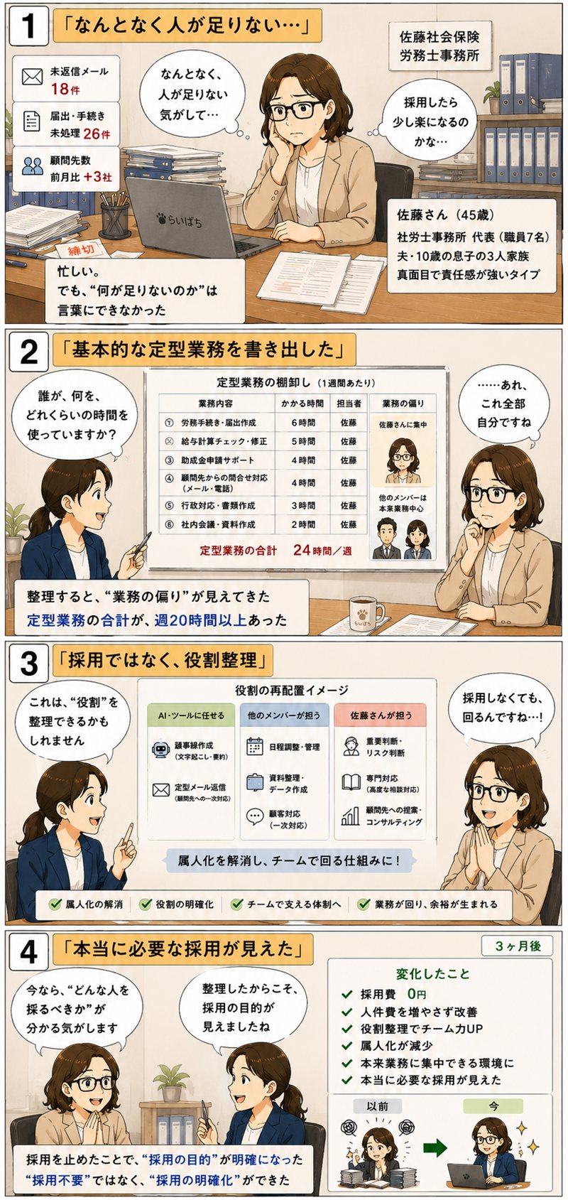 採用の前に、整理するものがあった